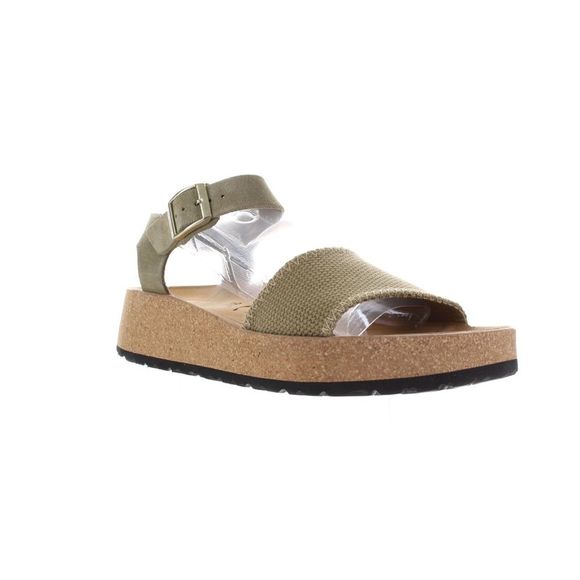 NWOT Papillio Women's "Glenda" Khaki Ankle Strap Heels EUR 39 Narrow (AA, N) - Picture 2 of 4